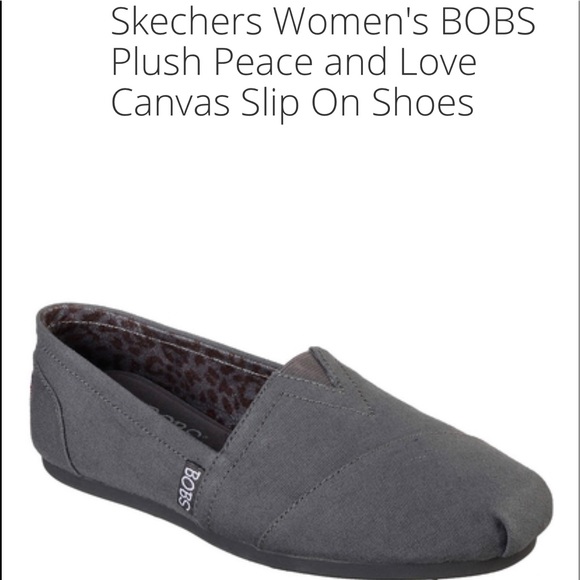 skechers womens canvas slip on shoes